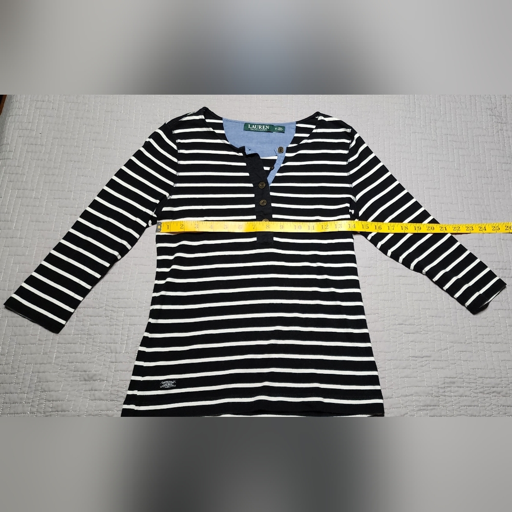 3/4 Sleeve striped blouse